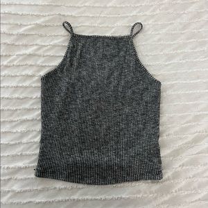 Garage gray crop top